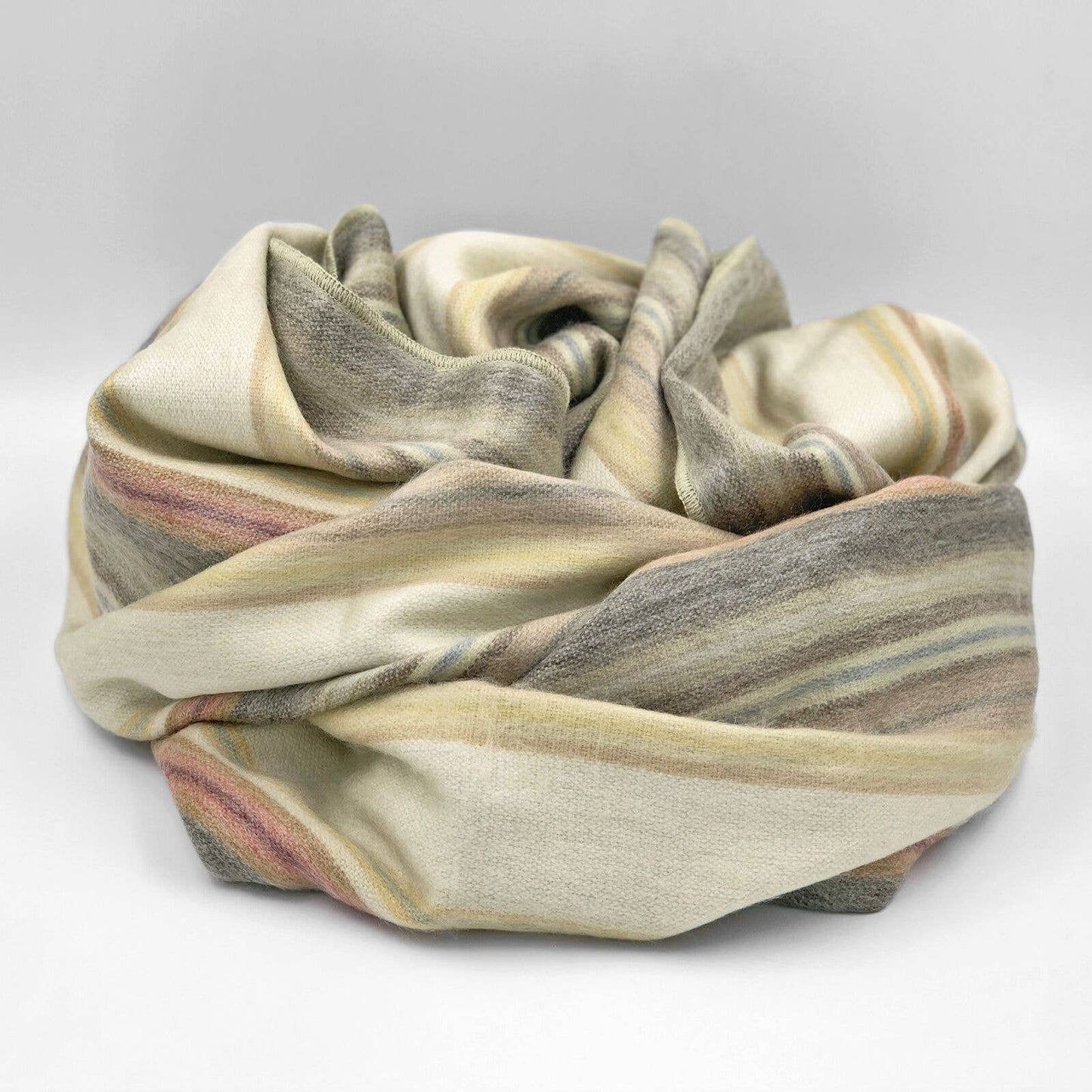 Soft & Warm Baby Alpaca Wool Blanket - Queen 95" x 67" - Earth Tones