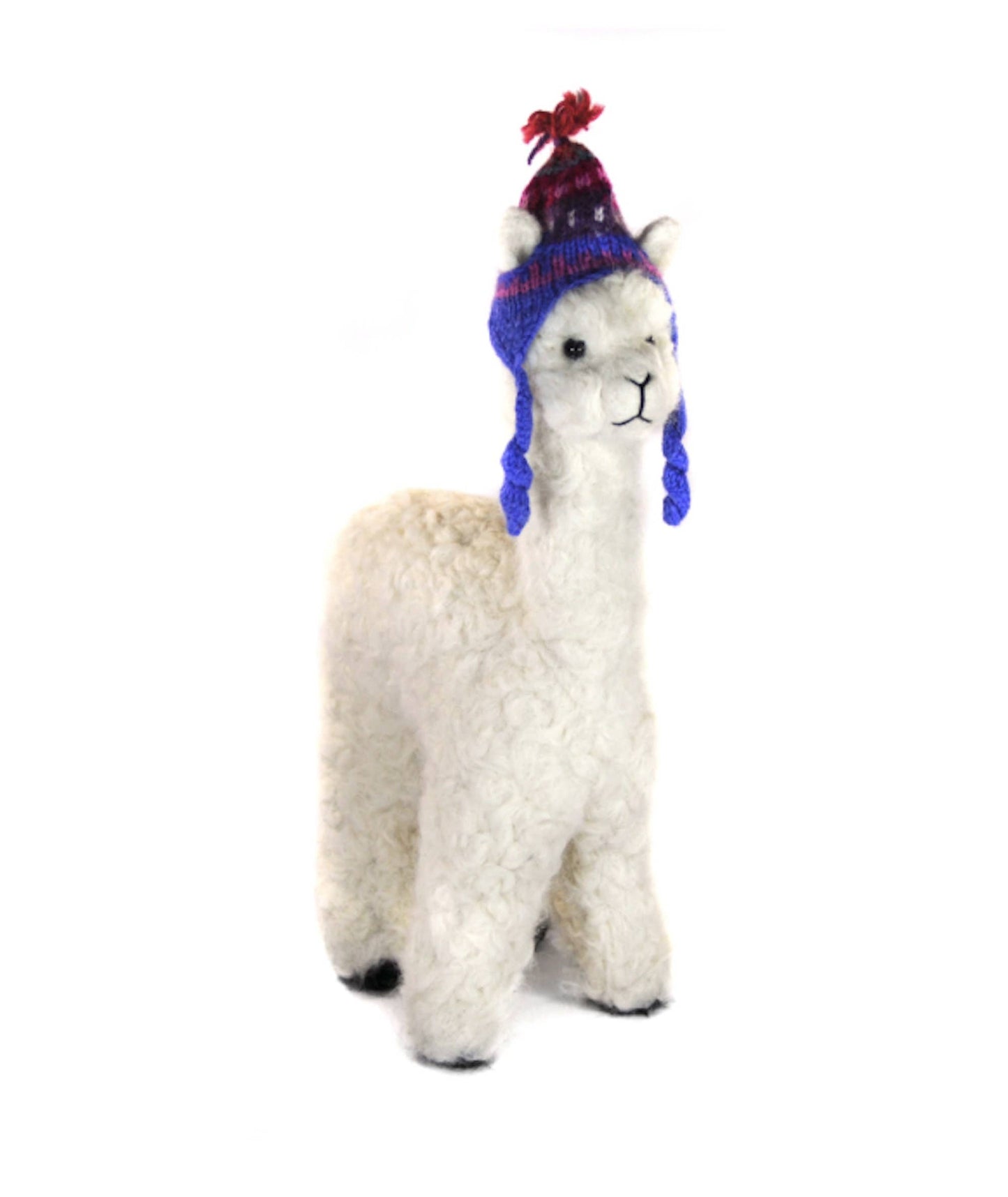 Felted Herdsire 12” Huacaya Alpaca Decor: Handmade Sculpture