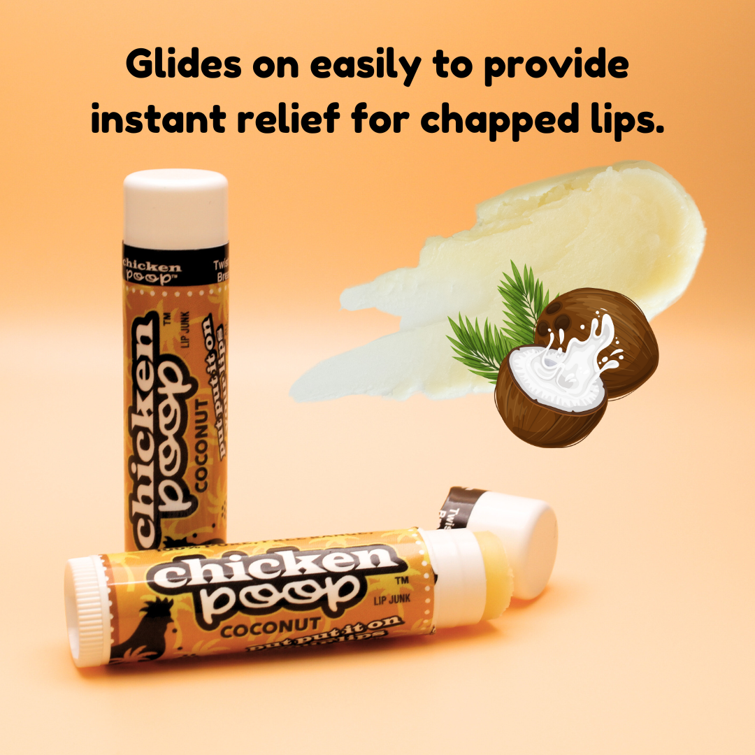 Chicken Poop® COCONUT Lip Balm, All Natural