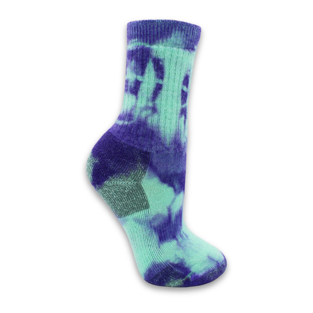 N.E.W. Tie Dye Alpaca Crew Socks