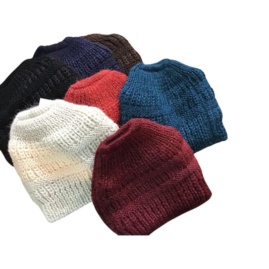 Ponytail Alpaca Hat