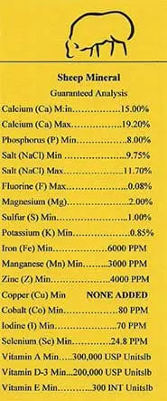 Golden Blend Sheep Minerals - 40lb Bag