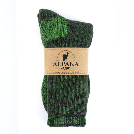 Double Layer Unisex Alpaca Wool Thermal Hiking Boot Socks Kh