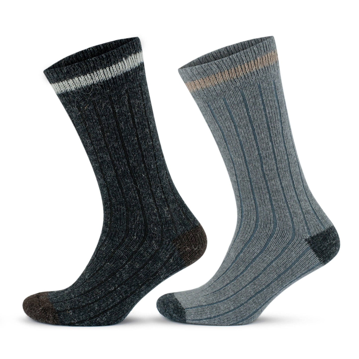 Alpaca Wool Men's Women's  Socks Wool Pack of 2 Alpaca