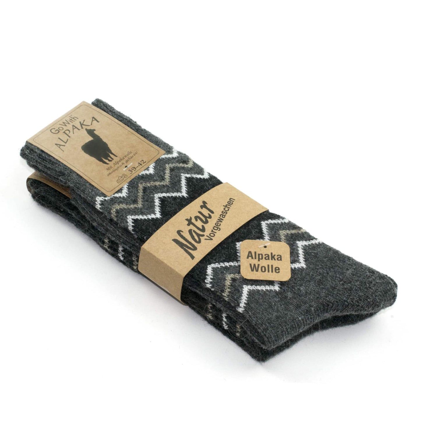 Alpaca Wool Men's Women's  Socks Wool Pack of 2 PAIRS GA3099