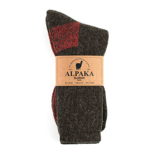 Double Layer Unisex Alpaca Wool Thermal Hiking Boot Socks BR