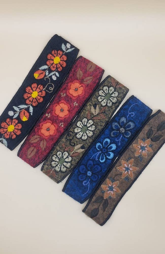 Alpaca Headband - Upcycled | Embroidered
